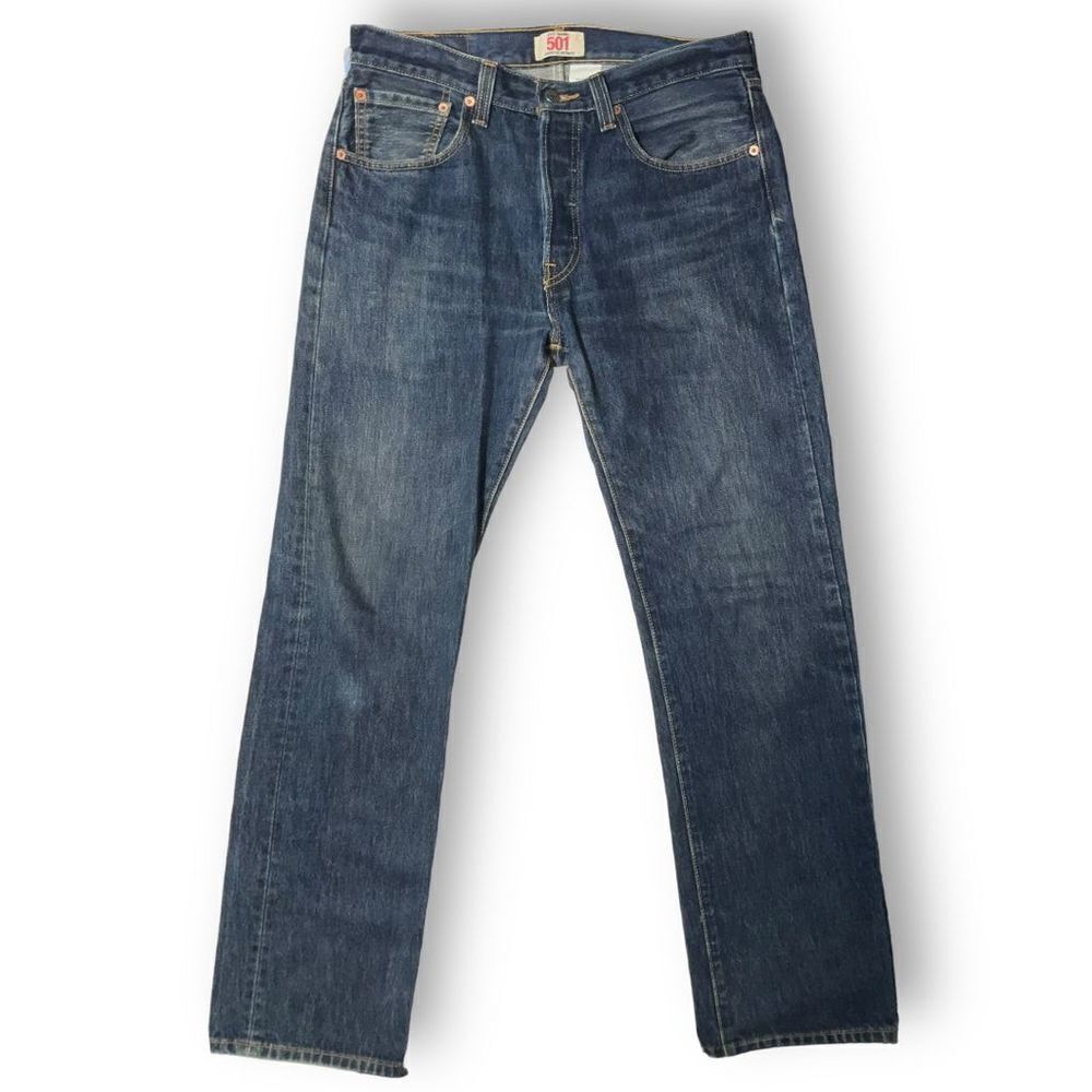 🔵 Levi’s 501 Original Straight Leg Jeans 👖 Men’s 32x32 | Button-Fly Classic - Picture 1 of 6